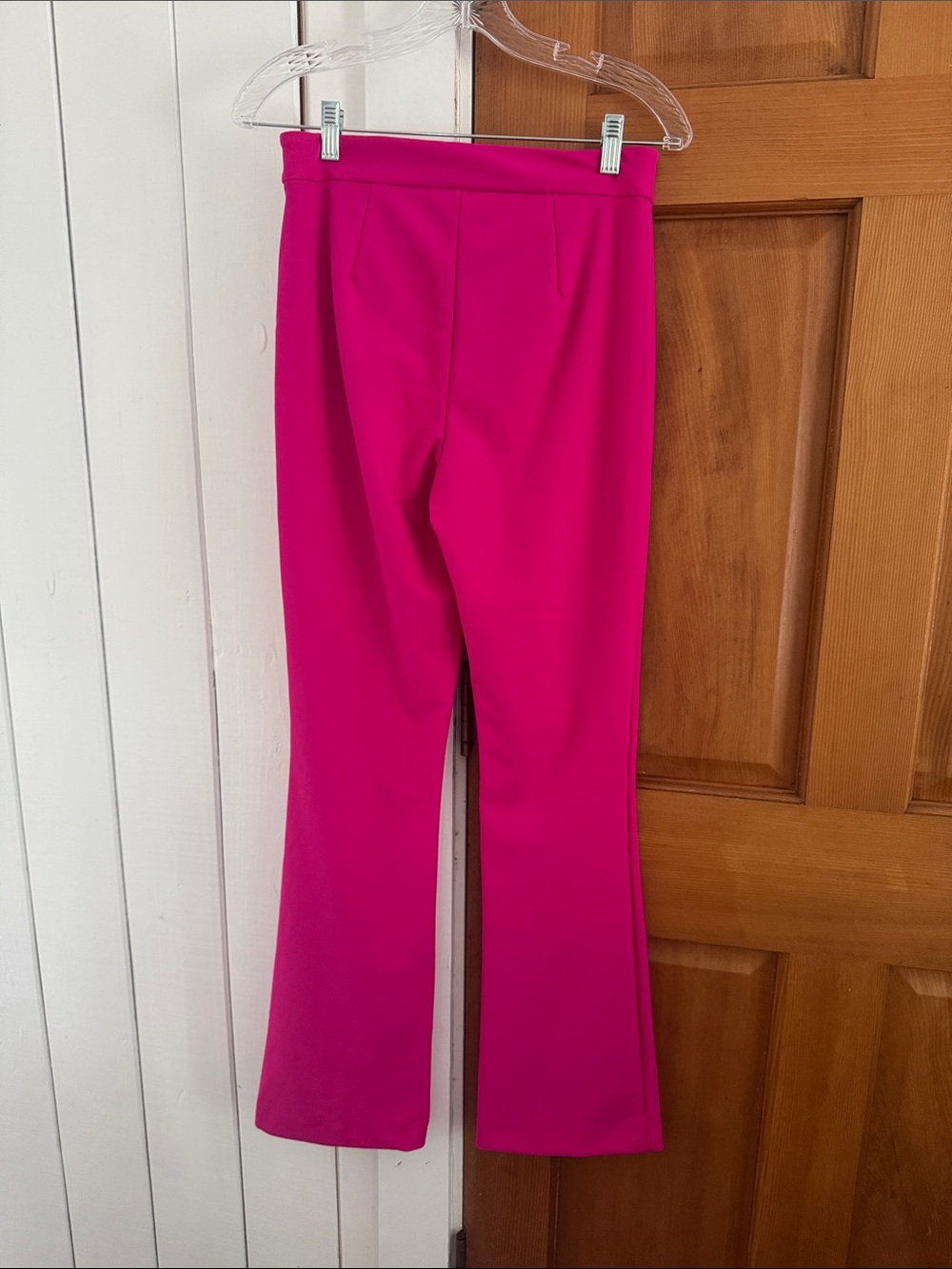 Christian Siriano Hot Pink Boot-Cut Jumpsuit Pants - Picture 2 of 3